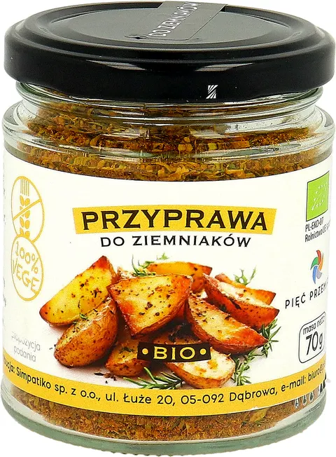 Przyprawa do Ziemniaków Bezglutenowa BIO 70 g Pięć Przemian