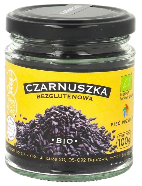Czarnuszka Bezglutenowa BIO 100 g Pięć Przemian