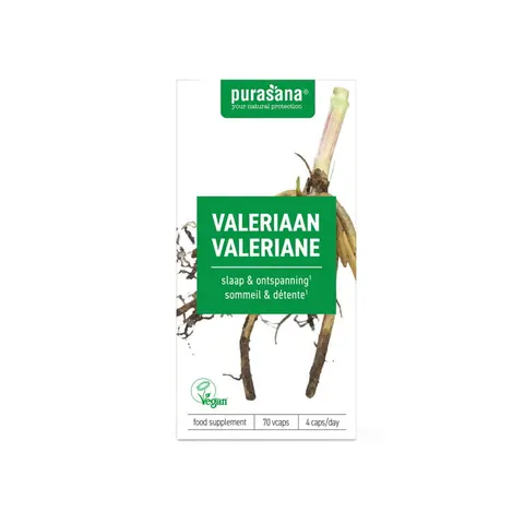 Waleriana Ekstrakt 30 mg 70 Kapsułek Purasana