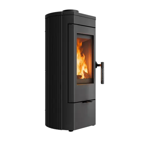 Piec wolnostojący żeliwny KRATKI Koza K12 Ø 130 6 kW + rury