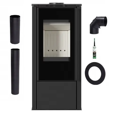 Piec wolnosotojący koza HATI Ø 150 5,5 kW zestaw 1