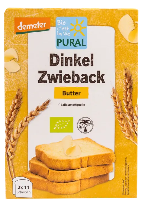 Sucharki Orkiszowe Maślane BIO 200g Pural