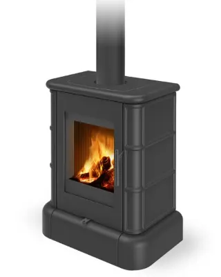 Romotop piec wolnostojący koza Siena N 01 czarny mat 49400