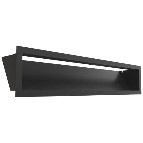 Kratka wentylacyjna kominkowa LUFT 12x60 czarna Slim