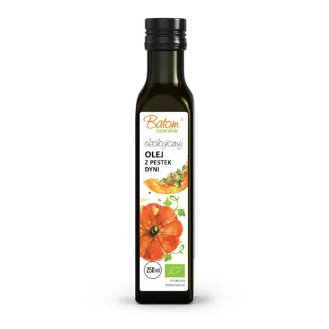Olej z Pestek Dyni Tłoczony na Zimno BIO 250 ml Batom