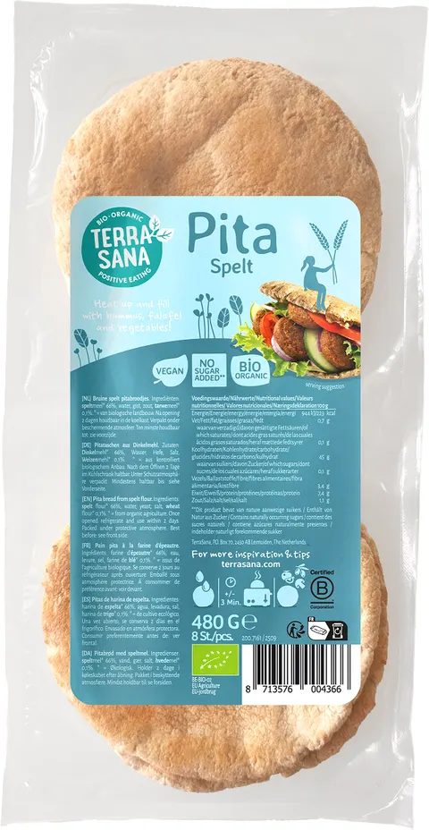 Chleb Pita Orkiszowy BIO 480 g Terrasana