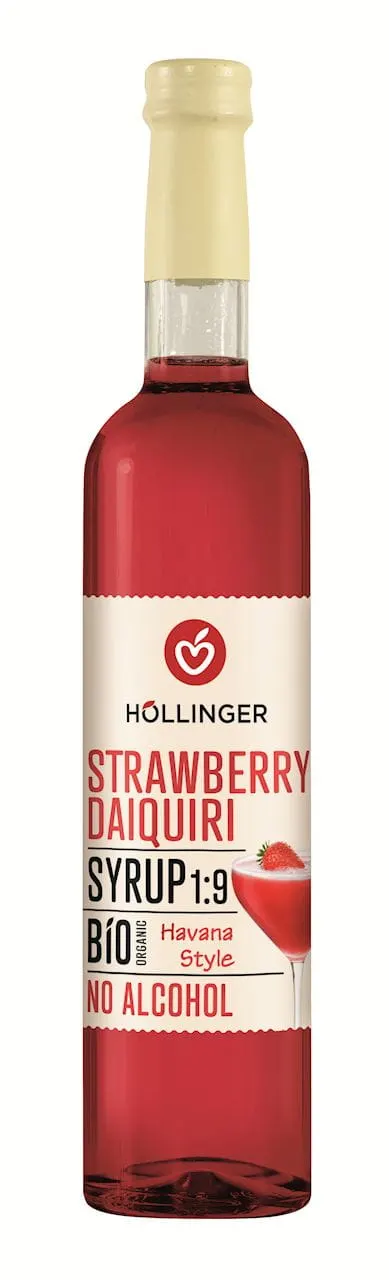 Syrop do Drinków i Koktajli Strawberry Daiquiri BIO 500 ml Hollinger