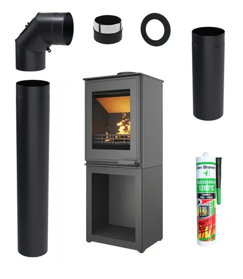 ZESTAW: Piec wolnostojący KAWMET HARITA S15i L-BOX ECO 6,5 kW + akcesoria