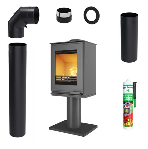 ZESTAW: Piec wolnostojący KAWMET HARITA S15v Leg ECO 5,7 kW + akcesoria