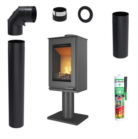 ZESTAW: Piec wolnostojący KAWMET VENUS S16 Leg ECO 9,5 kW + akcesoria