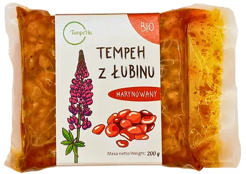 Tempeh z Łubinu Marynowany BIO 200g Tempehu