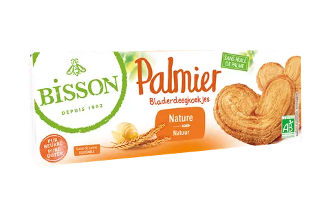 Ciastka Francuskie Maślane Palmery BIO 100g Bisson