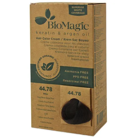 Farba do Włosów Głęboki Perłowy Brąz 250 g Biomagic