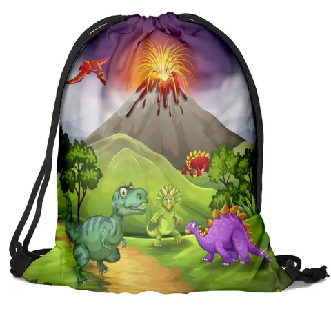 Worek do Przedszkola Szkolny Dino full