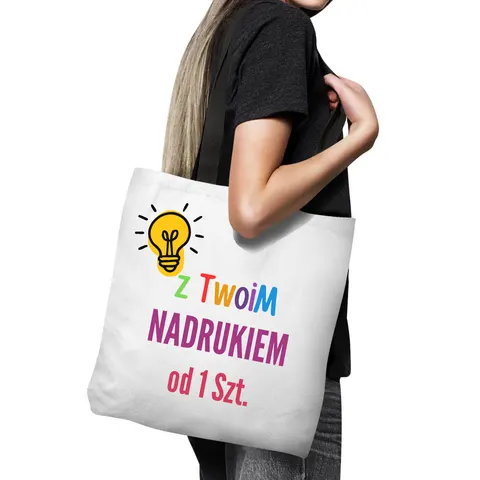 Torba na zakupy shopper z własnym nadrukiem