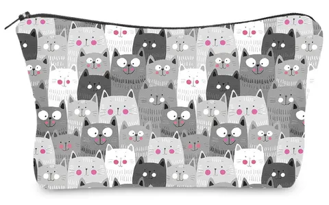 Kosmetyczka damska Grey cats