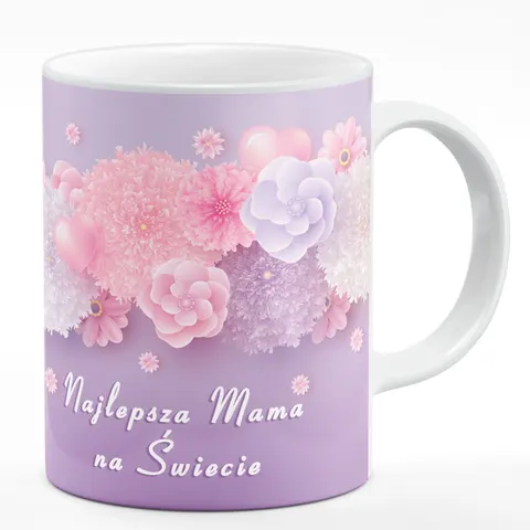 Kubek okazjonalny Najlepsza mama fiolet