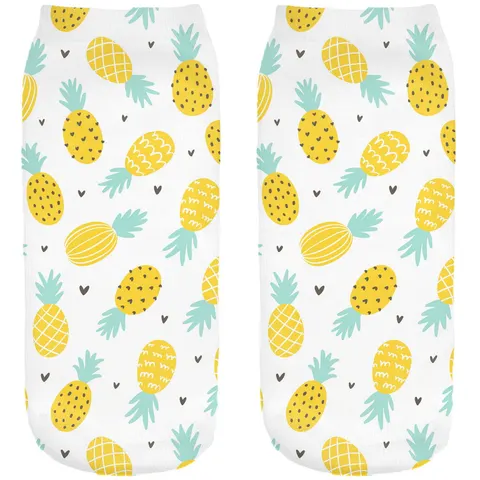 Śmieszne skarpetki damskie Stopki Ananas