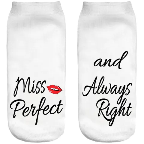 Śmieszne skarpetki damskie Stopki Miss Perfect
