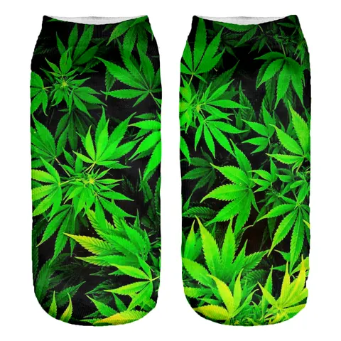 Śmieszne skarpetki damskie Stopki Weed