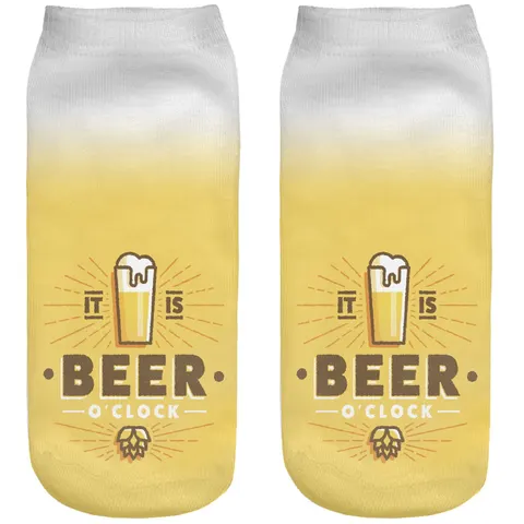 Śmieszne skarpetki damskie Stopki Beer o'clock