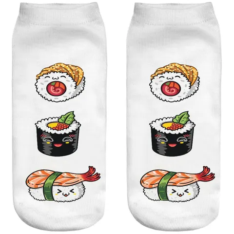Śmieszne skarpetki damskie Stopki Sushi big