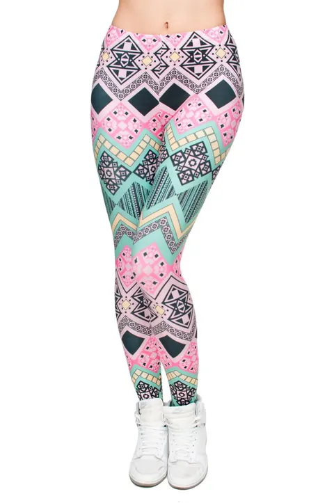 Legginsy Aztec Pink