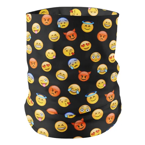 Chusta wielofunkcyjna komin Emoji black