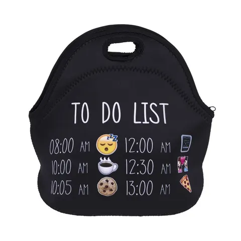 Torba Termiczna Na Lunch śniadaniówka To do list Emoji