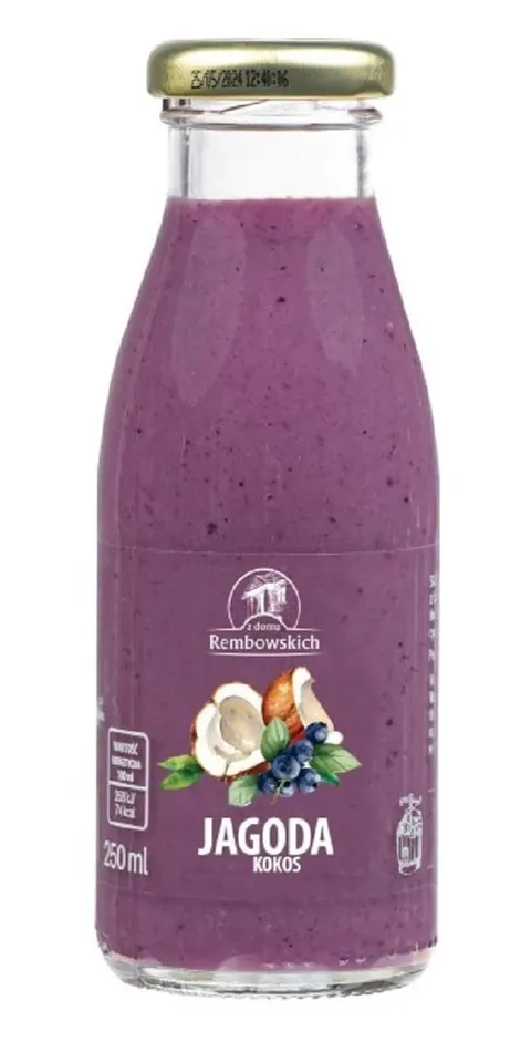 Smoothie Jagoda - Kokos 250 ml Rembowscy