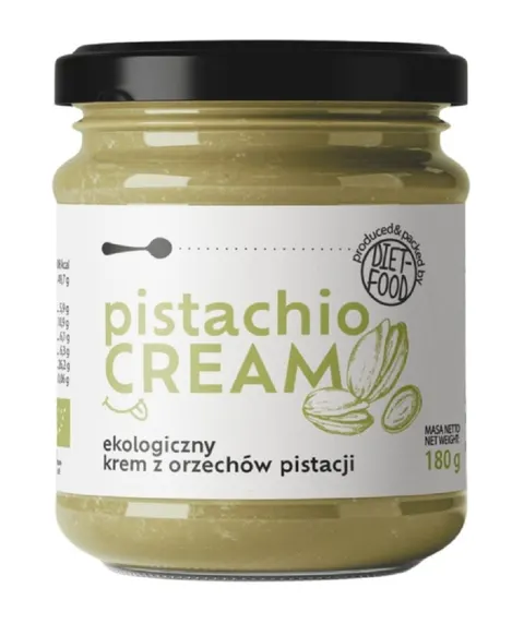 Krem z Pistacji Prażonych 100% BIO 180 g Diet Food