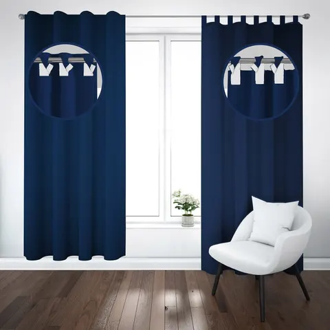 Zasłona do domu velvet granatowa 1 szt