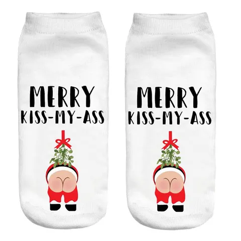 Stopki świąteczne Merry kiss my ass