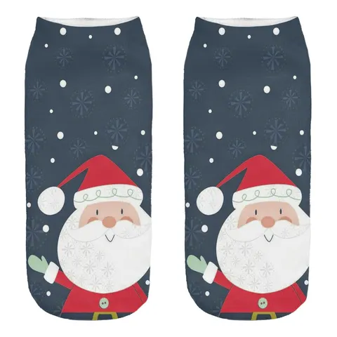 Śmieszne skarpetki damskie Stopki świąteczne Santa