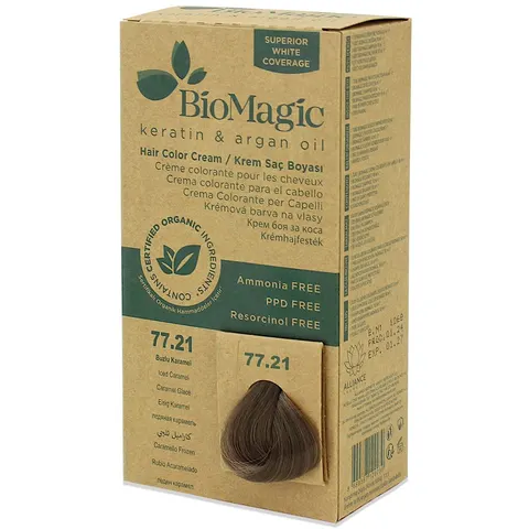 Farba do Włosów Mrożony Karmel 250 g Biomagic