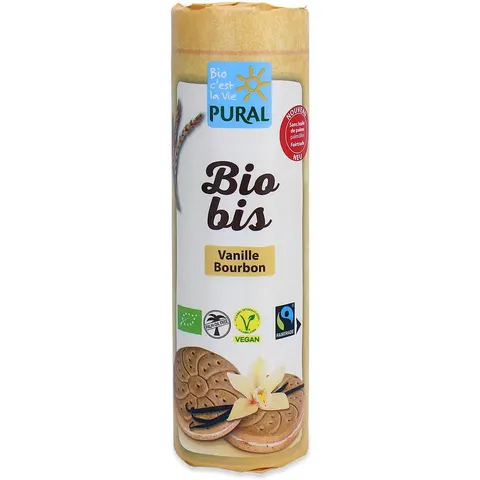 Ciastka Markizy z Kremem Waniliowym Fair Trade BIO 320 g Pural