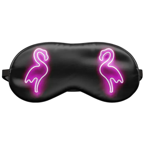 Opaska na oczy do spania Neon flamingo