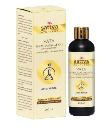 Olej do Masażu Relaksujący z Ashwagandhą 200 ml Sattva (Ayurveda)