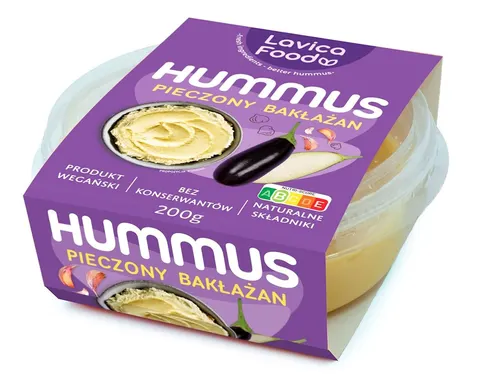 Hummus Pieczony Bakłażan 200 g Lavica Food