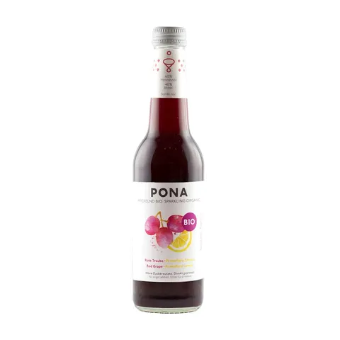 Napój Czerwone Winogrona - Cytryna Bez Dodatku Cukrów BIO 330 ml Pona