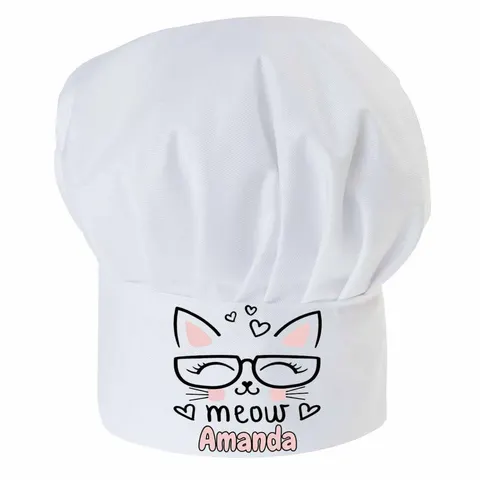 Czapka kucharska dziecięca Miau