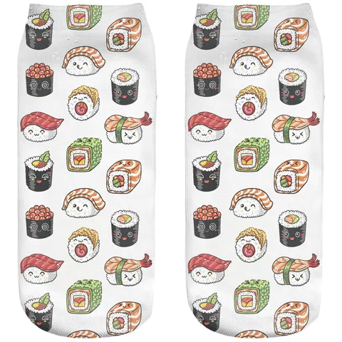 Śmieszne skarpetki damskie Stopki Sushi 2