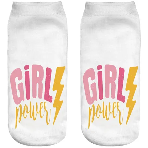 Śmieszne skarpetki damskie Stopki Girl Power