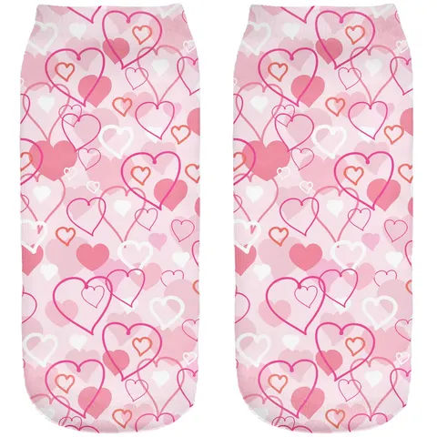 Śmieszne skarpetki damskie Stopki hearts
