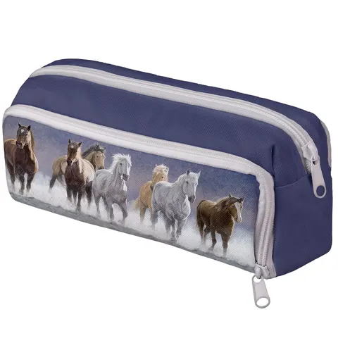 Piórnik szkolny 3 komory Horse