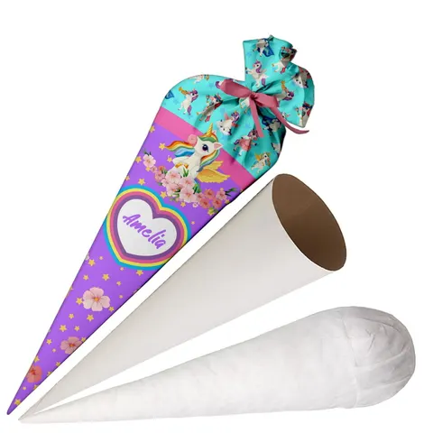 Tyta róg obfitości dla pierwszoklasisty Rainbow Unicorn