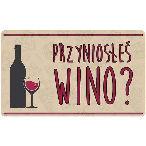 Wycieraczka pod drzwi 45x75 Wino