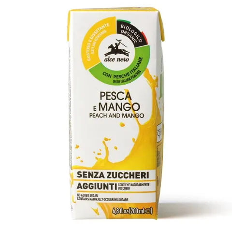 Napój Jabłko - Brzoskwinia - Mango bez Dodatku Cukrów BIO 200 ml Alce Nero