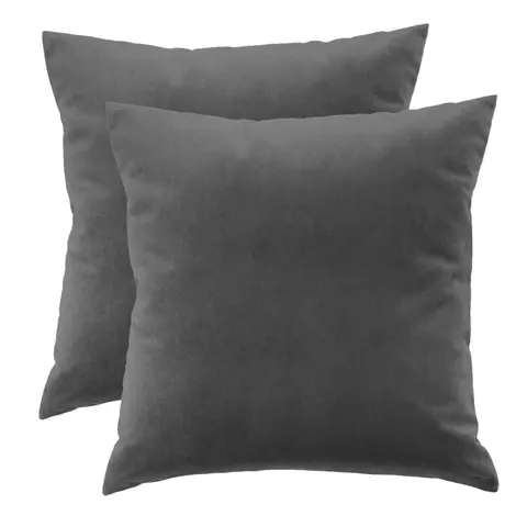 Poduszki dekoracyjne velvet 45x45 cm SET szary