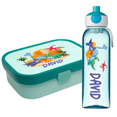 Zestaw śniadaniowy bidon + śniadaniówka Dino